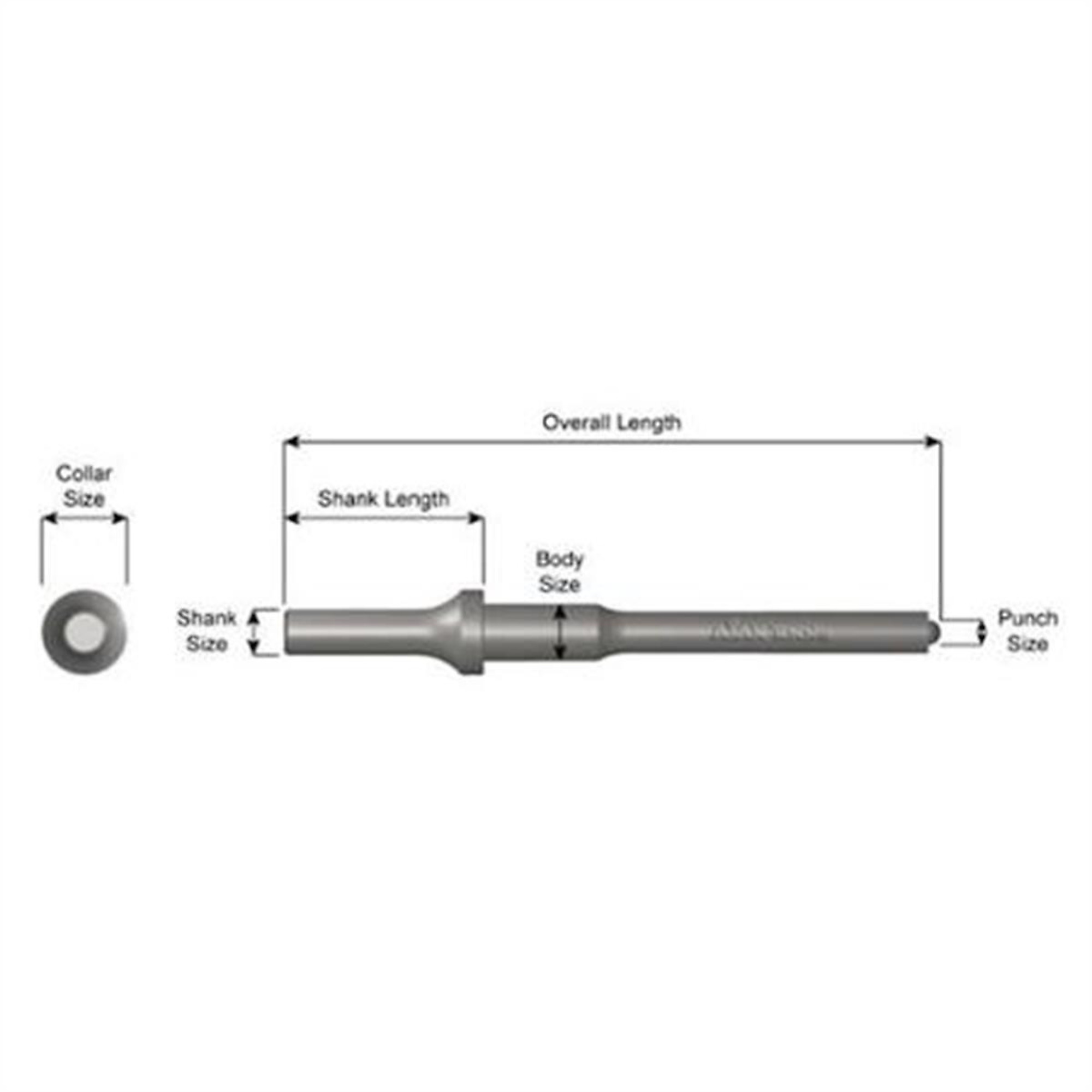 Ajax Tool Roll Pin Driver — 3/8in., Model# AJXA1104